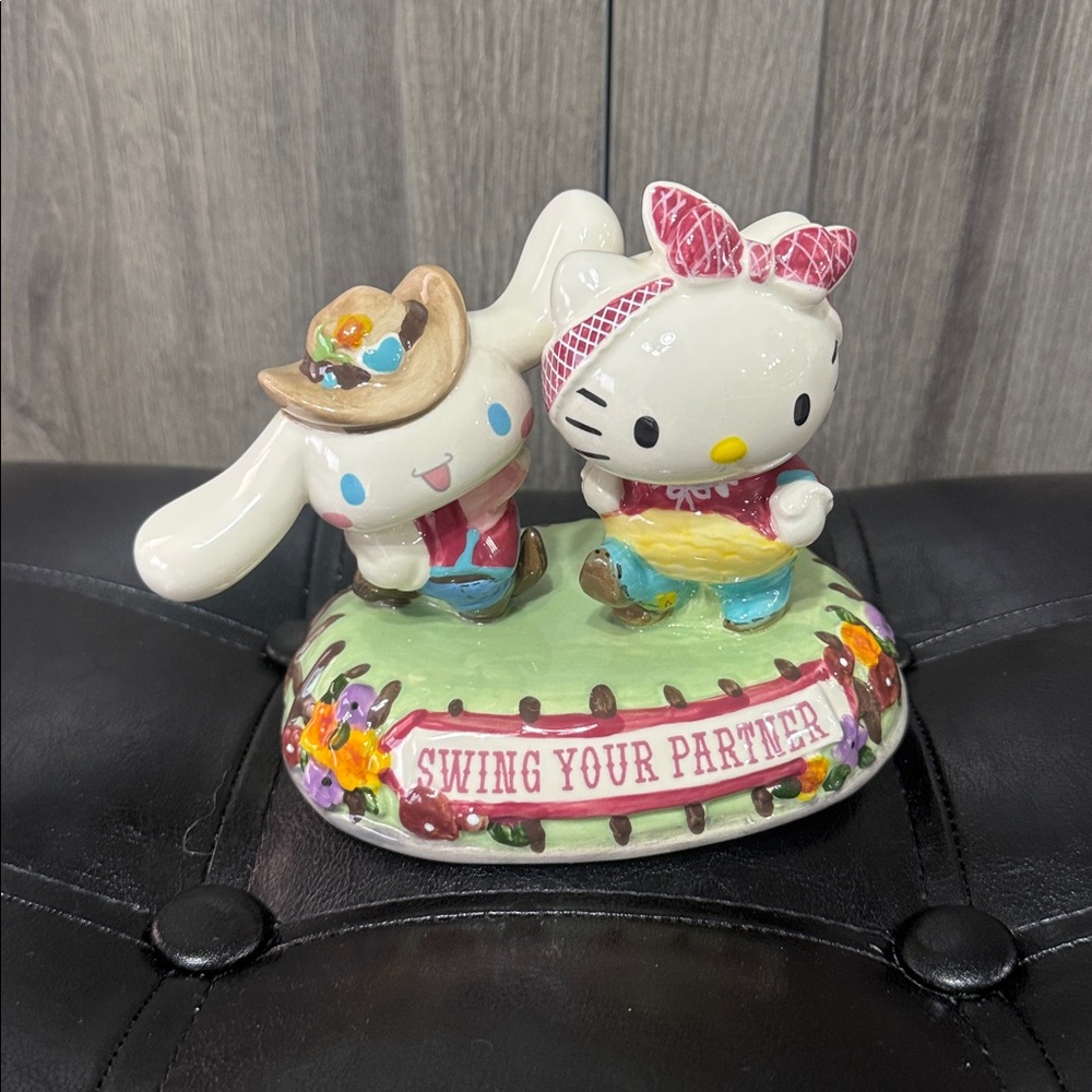 Blue Sky Clayworks Hello Kitty & Cinnamoroll Swing Your Partner Ceramic Figurine